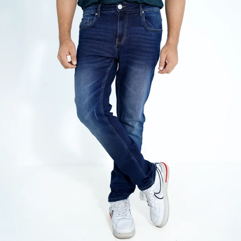 JEVISE Midnight Blue Slim Fit Jeans Pant for Men in Bangladesh – Deep Indigo Denim
